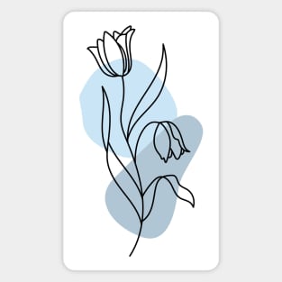 MINIMALISTIC TULIP ILLUSTRATION Magnet